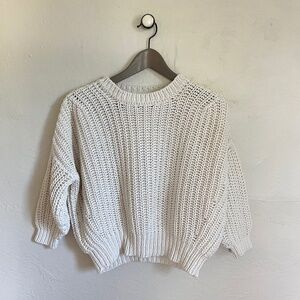 babaa jumper no. 18 natural 100% spanish cotton one size cream sweater